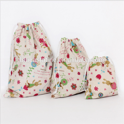 Wholesale Gift Pouch Bag Cotton linen drawstring bag